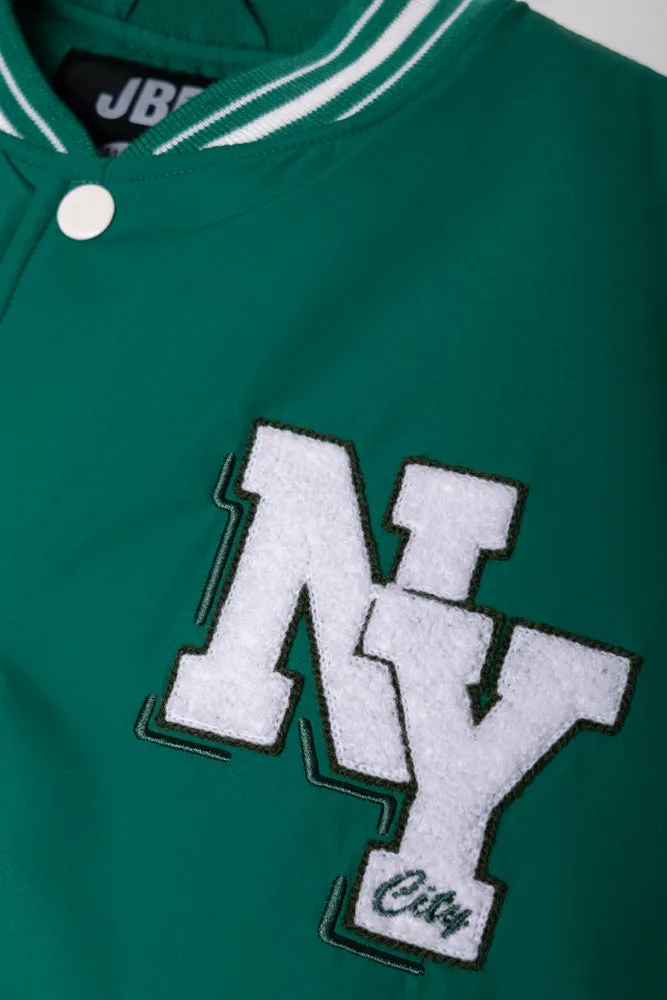 Baseball Jacket Green And White