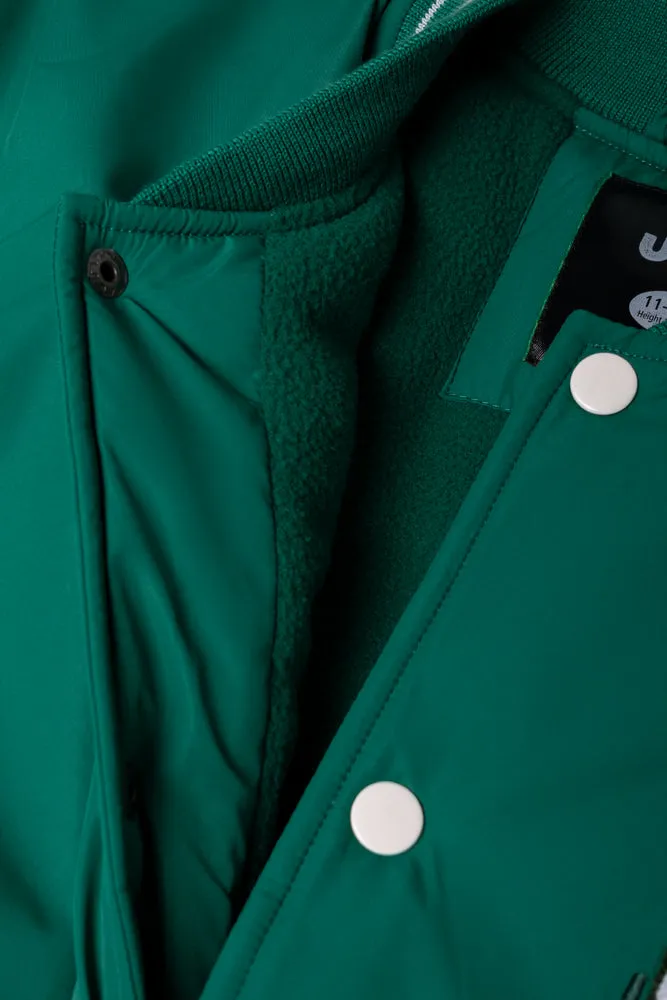 Baseball Jacket Green And White