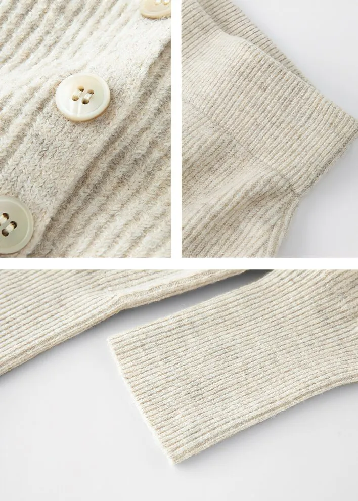 BASIC BUTTON KNIT CARDIGAN