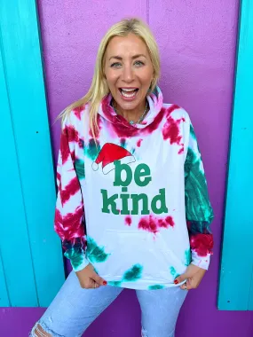 Be Kind Santa Hat Hoodie