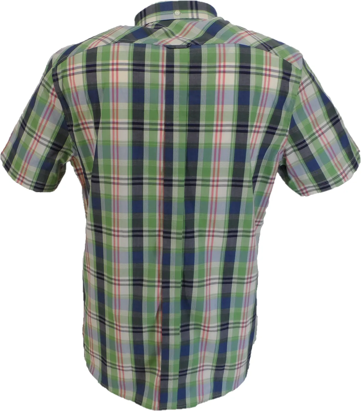 Ben Sherman Mens Green Large Overcheck Check Shirts