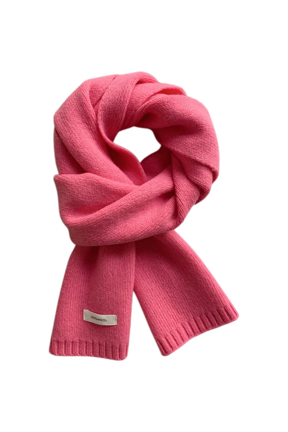 'Bertha' 100% Wool Knitted Scarf (16 Colors)