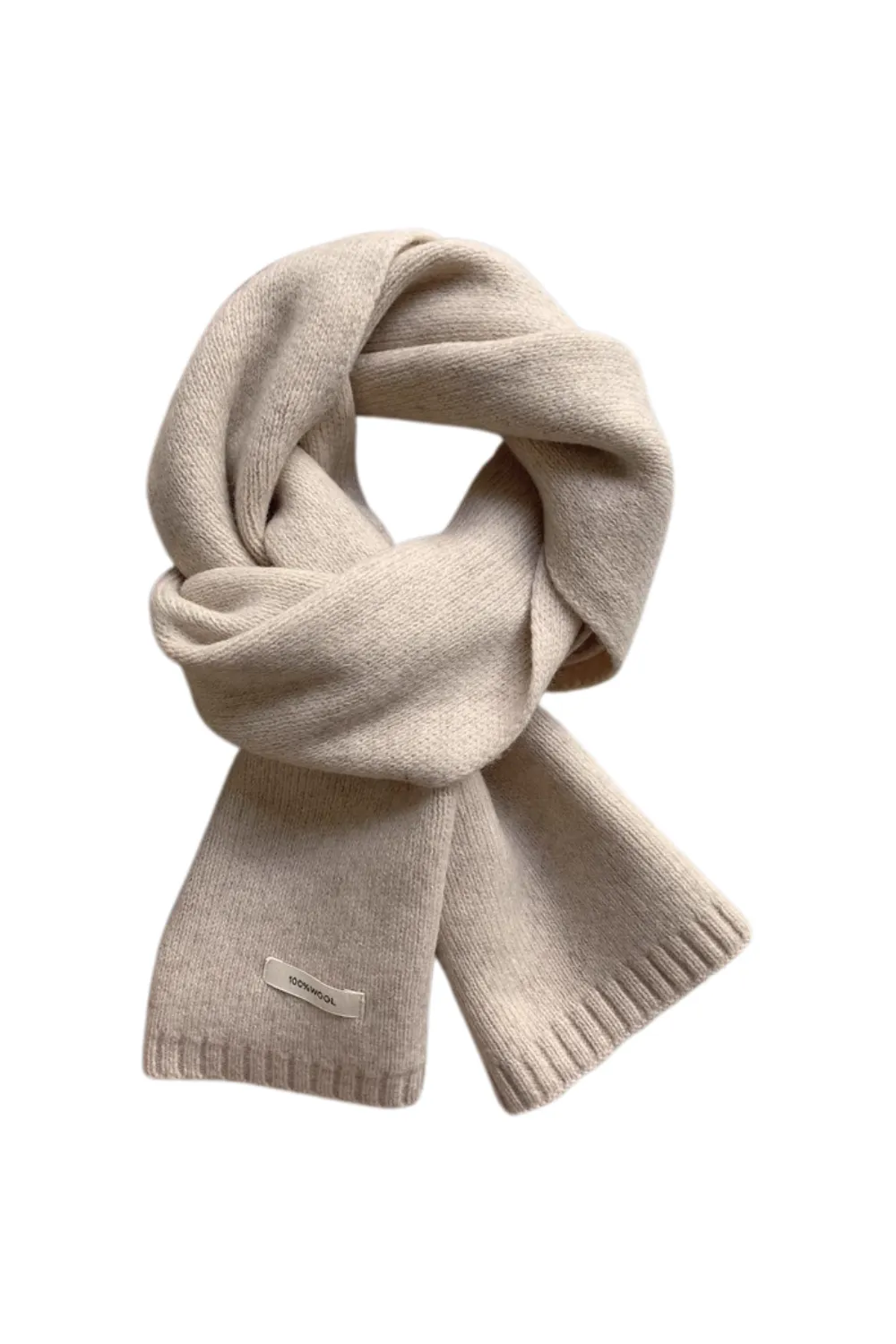 'Bertha' 100% Wool Knitted Scarf (16 Colors)