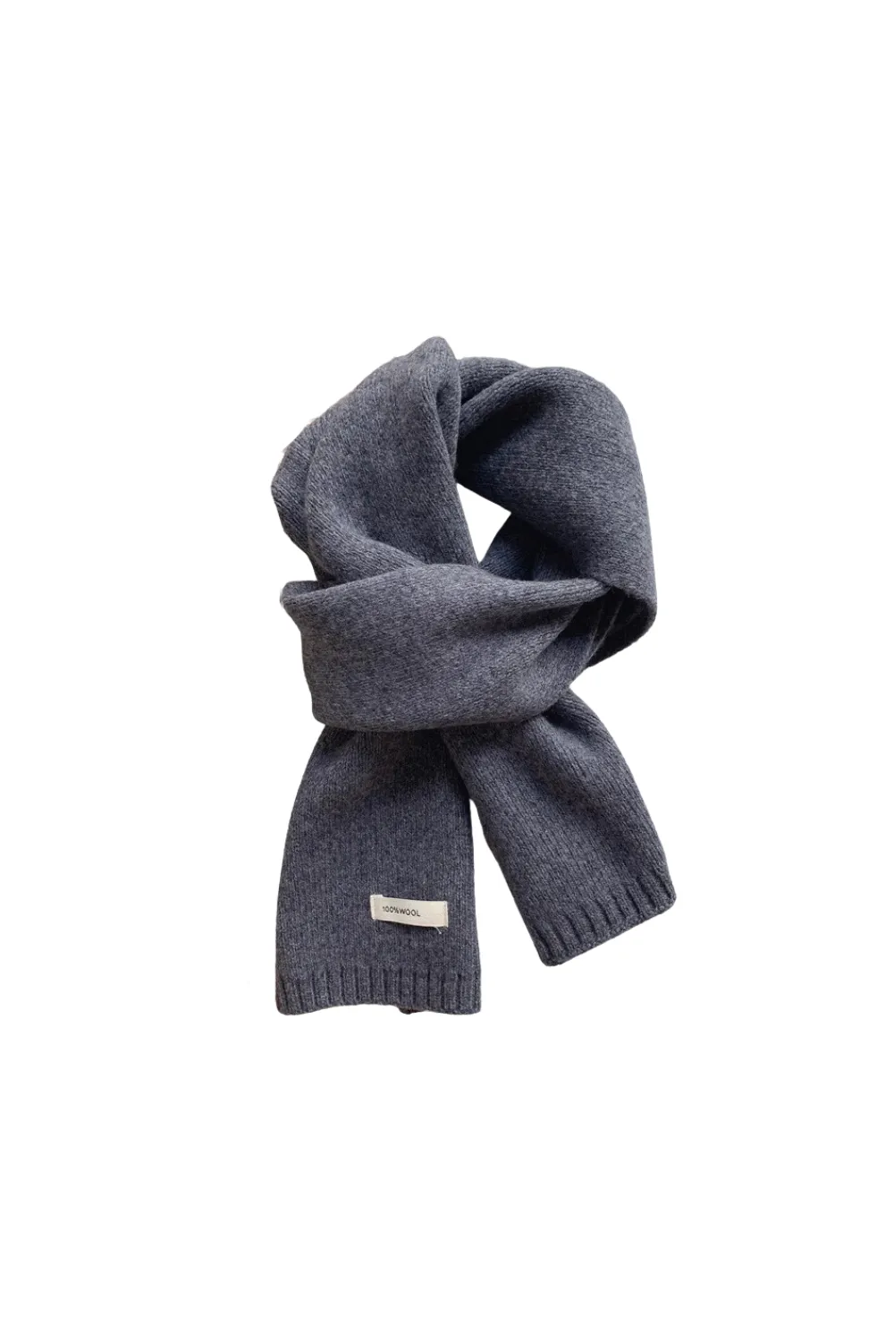 'Bertha' 100% Wool Knitted Scarf (16 Colors)