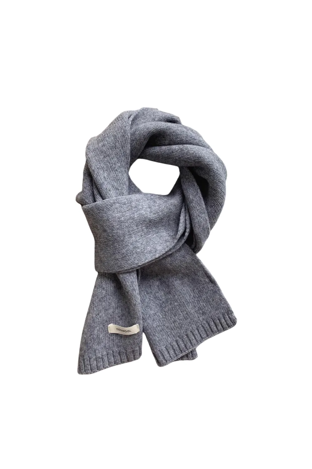 'Bertha' 100% Wool Knitted Scarf (16 Colors)