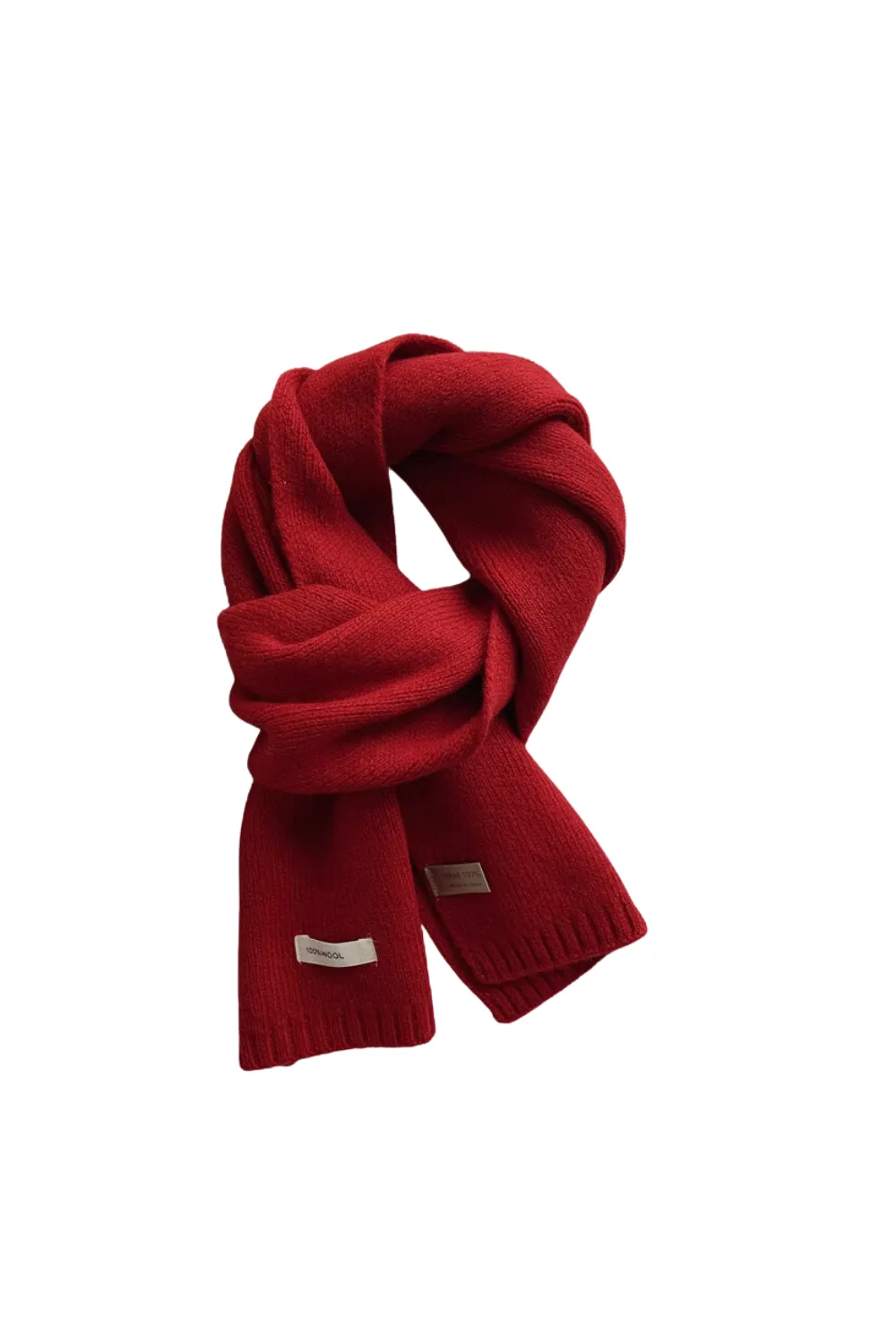 'Bertha' 100% Wool Knitted Scarf (16 Colors)