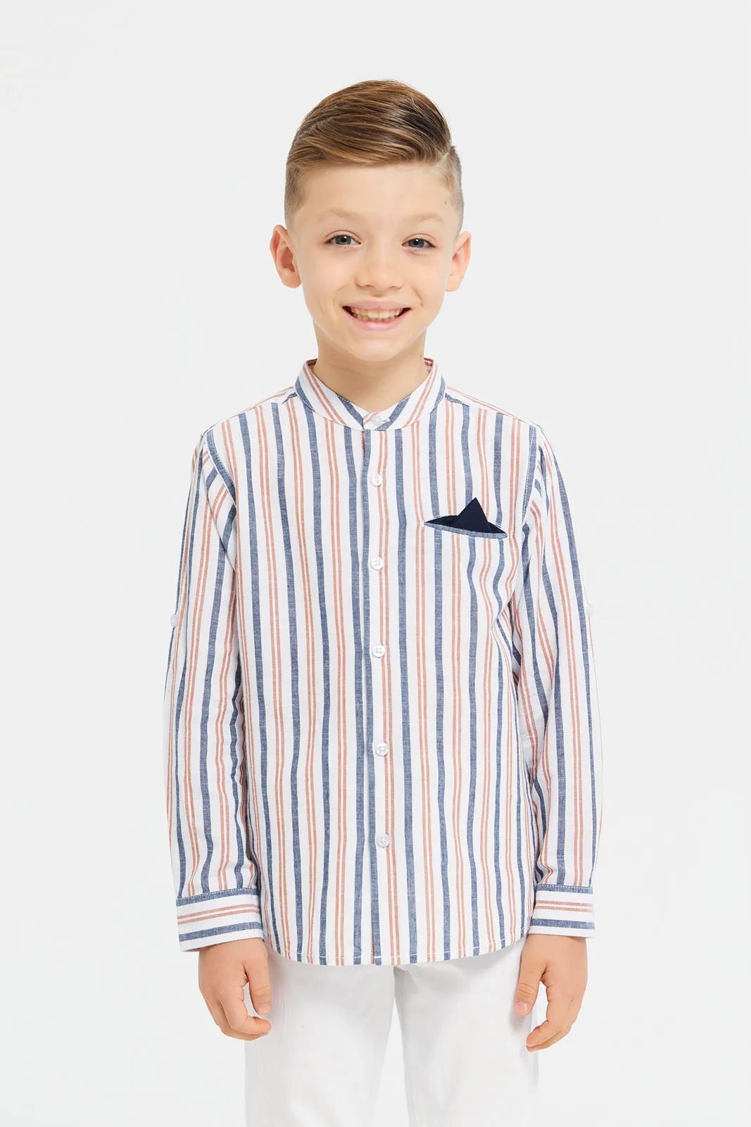 Boys Assorted Long Sleeve Stripe Shirt