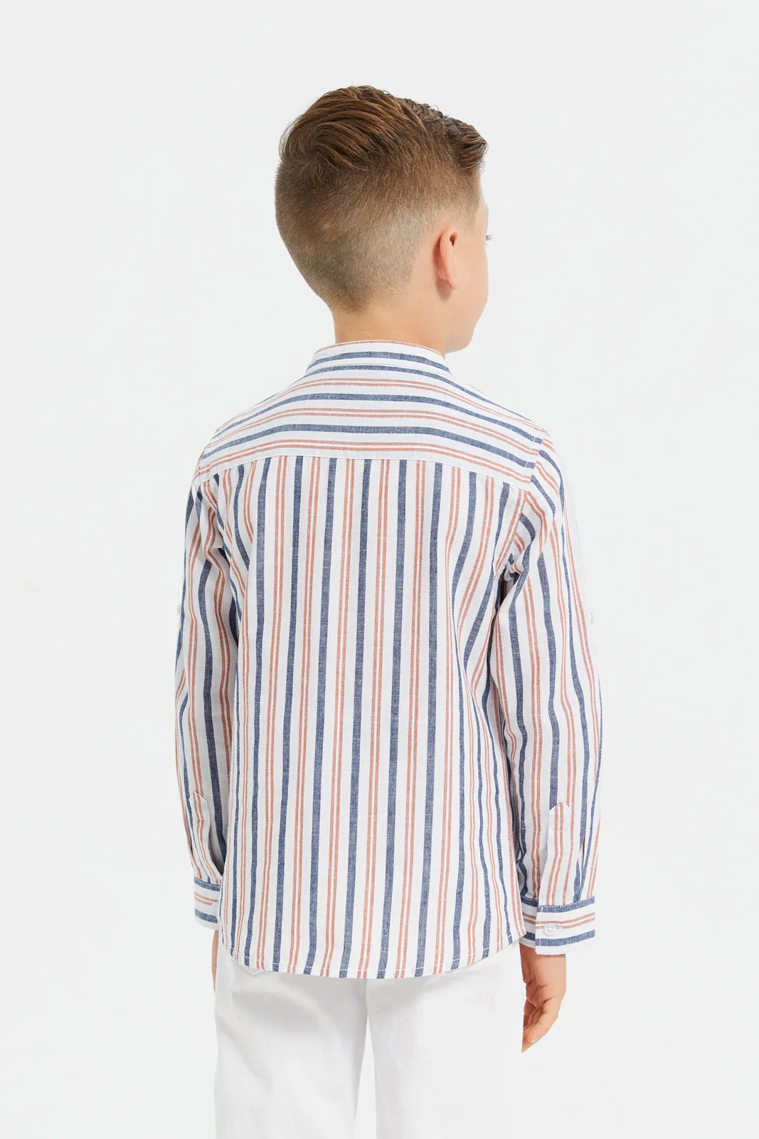 Boys Assorted Long Sleeve Stripe Shirt