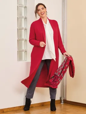 Cecily Knitted Cardigan - Ruby Red