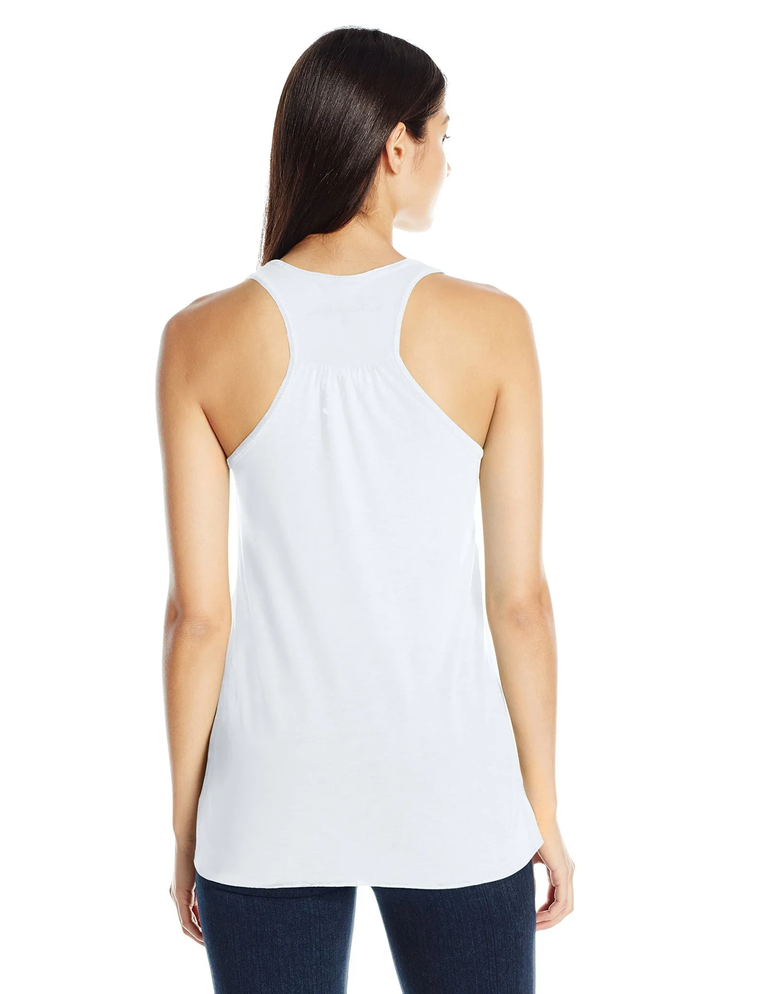 Clementine Women's Anchors Printed Flowy Racerback Tank