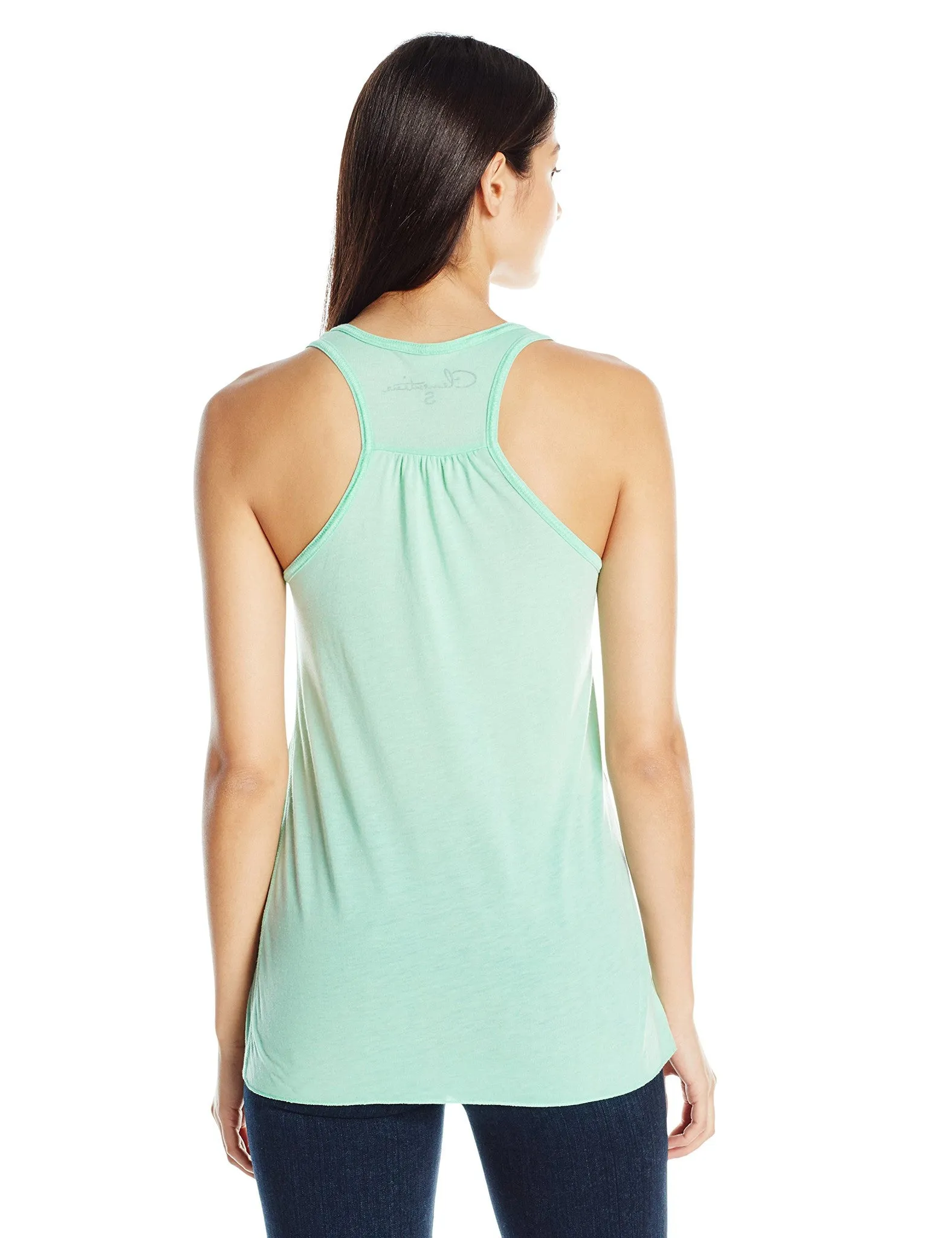 Clementine Women's Anchors Printed Flowy Racerback Tank