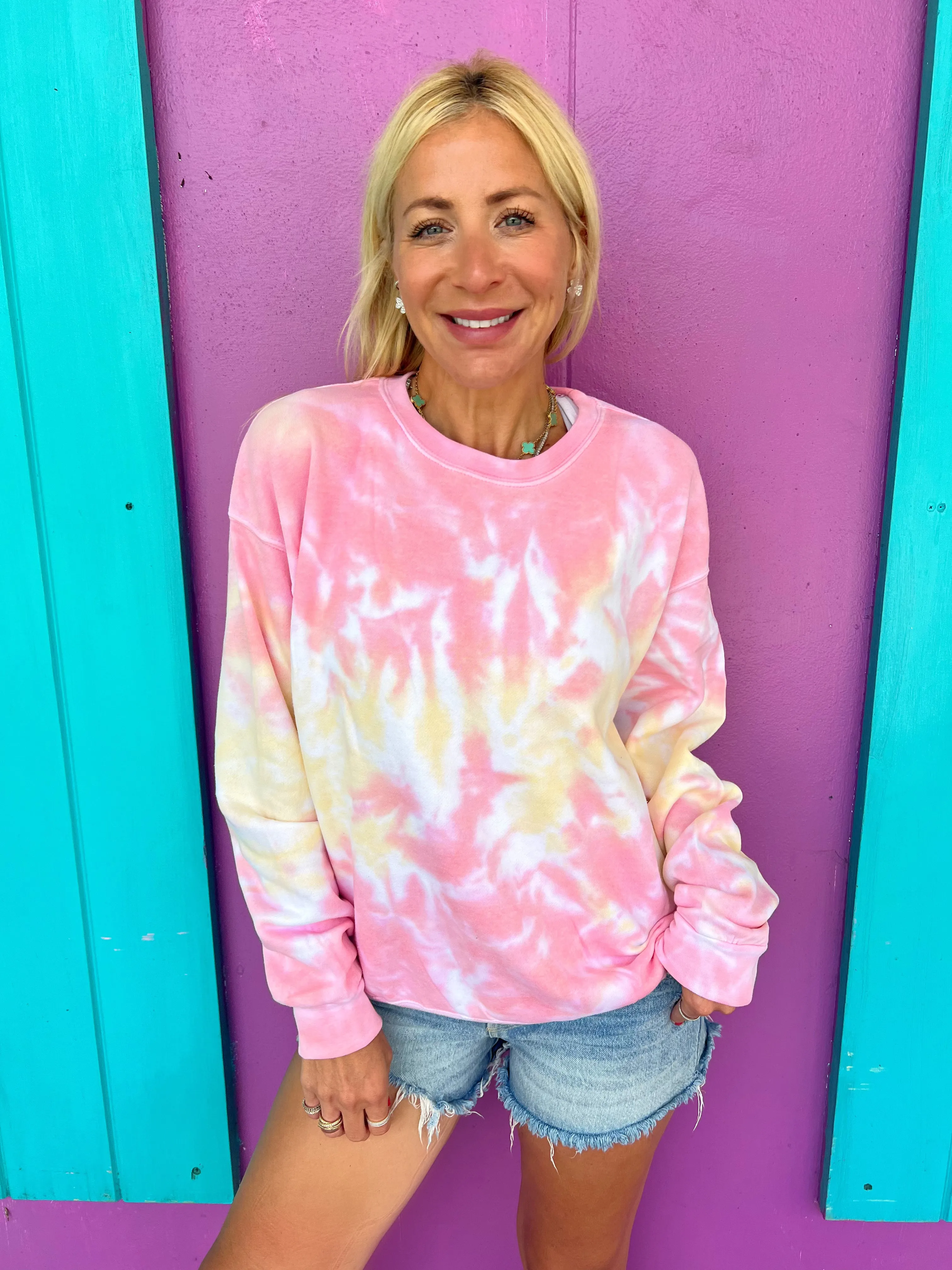 Coral Sunshine Sweatshirt