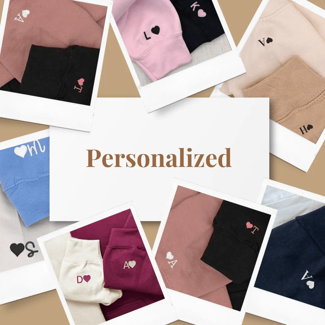 Custom Embroidered Big & Little Dipper Hoodies – Eternal Bond for Couples