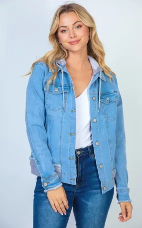 Denim Jacket w/ Hood - Final Sale