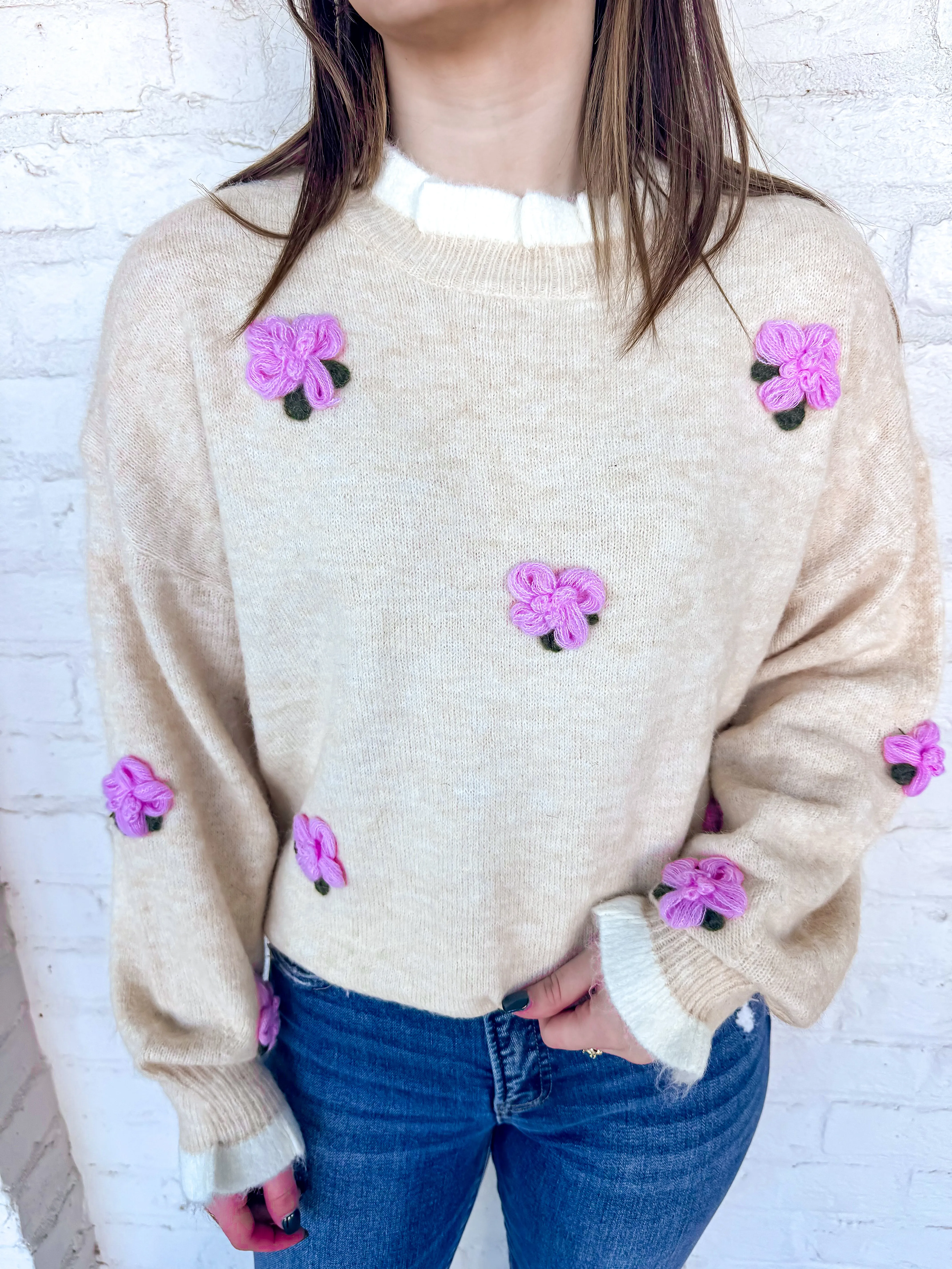 Essence Of Summer Cream Sweater