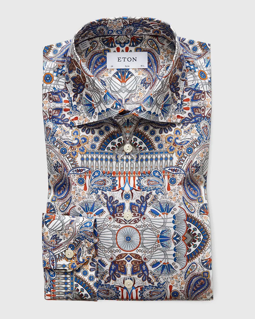 ETON 10000011455 PAISLEY SLIM SC SHIRT