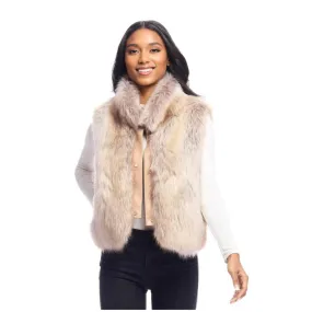 Faux Fox Fur Foxy Crop Vest