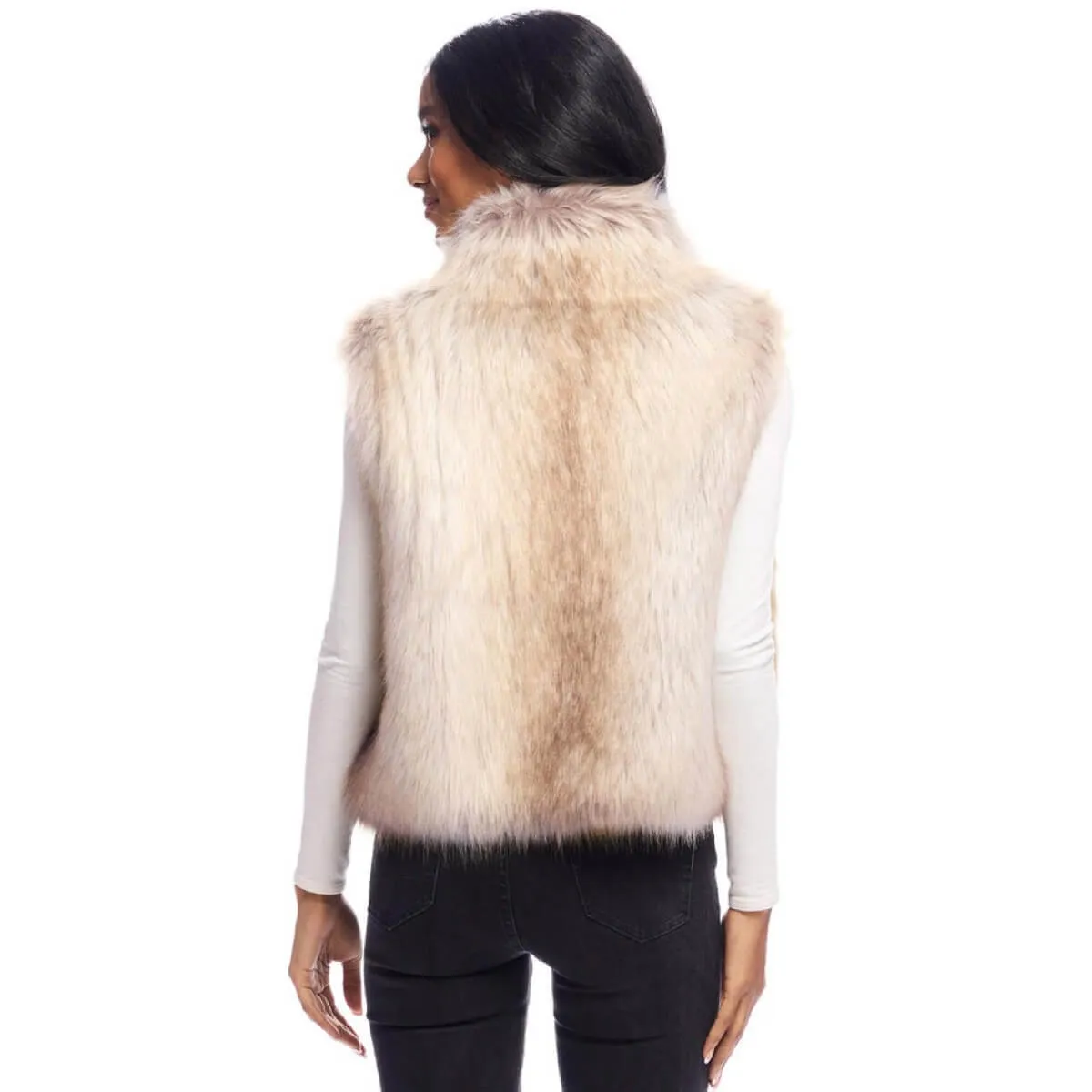 Faux Fox Fur Foxy Crop Vest