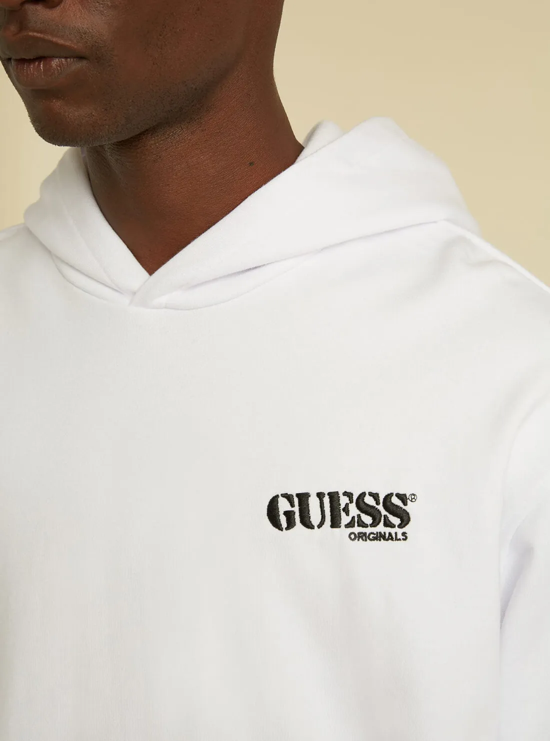 GUESS Originals White Kit Hoodie