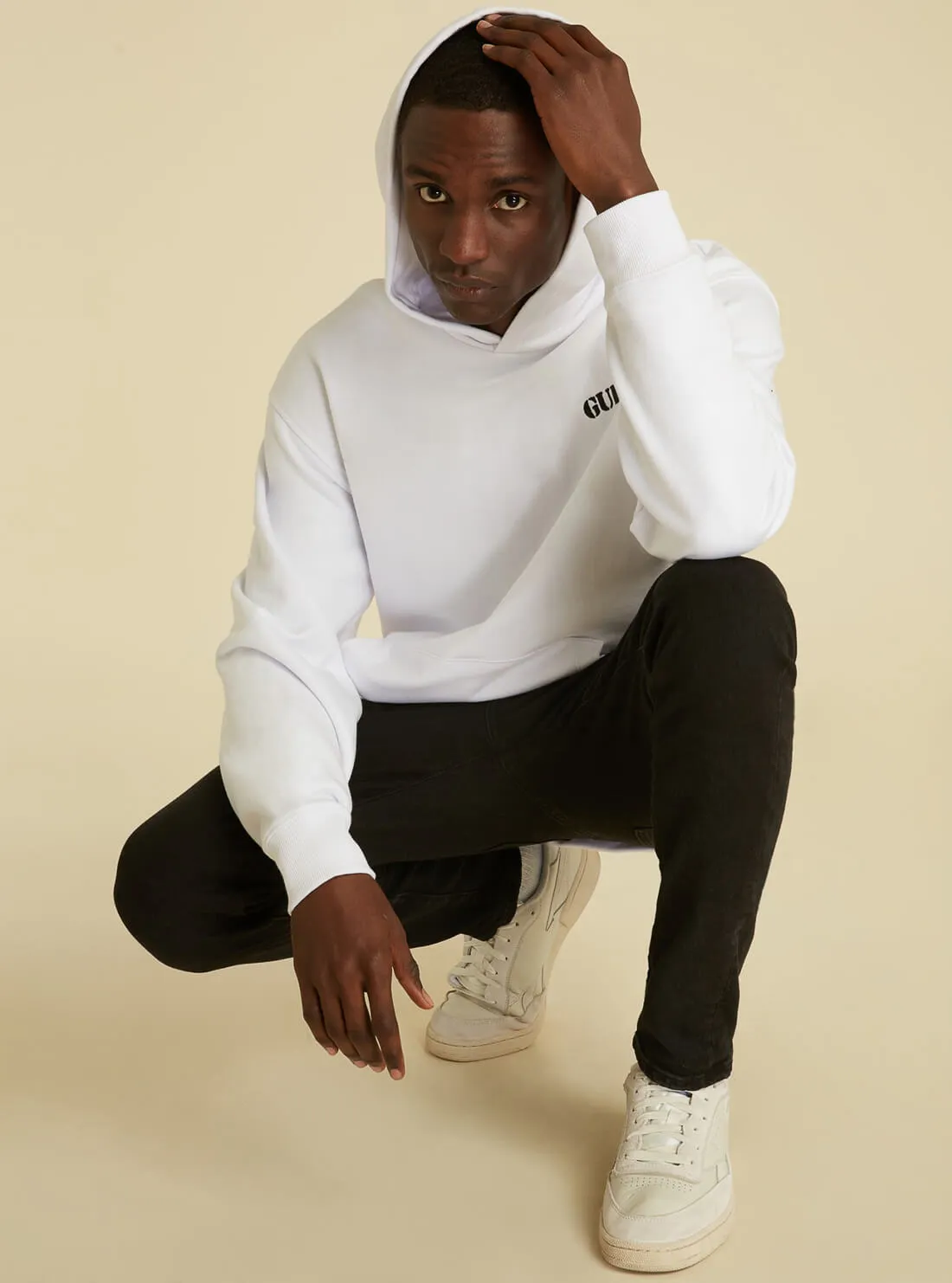 GUESS Originals White Kit Hoodie