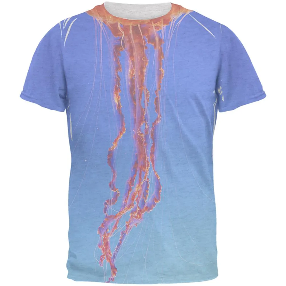 Halloween Orange Nettle Jellyfish Costume Mens T Shirt