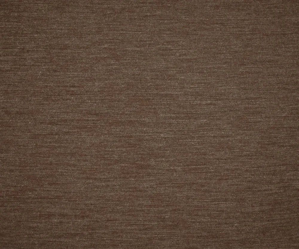 Heather Warm Brown-Gray Wool Stretch Spandex Jersey Knit Fabric