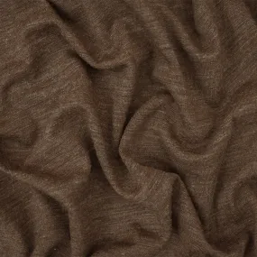 Heather Warm Brown-Gray Wool Stretch Spandex Jersey Knit Fabric