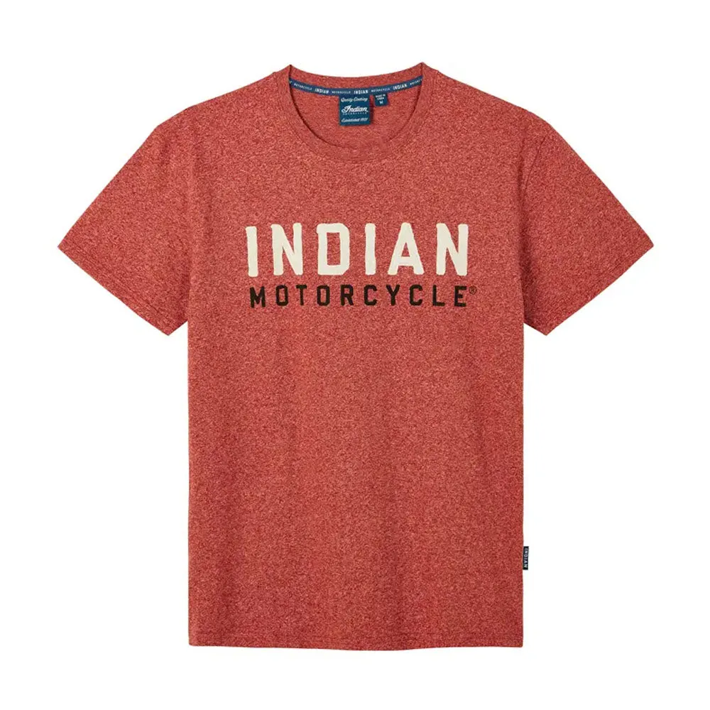 Indian Motorcycle  Mens Watercolor Logo T-Shirt Tee Soft Lightweight Comfy Red