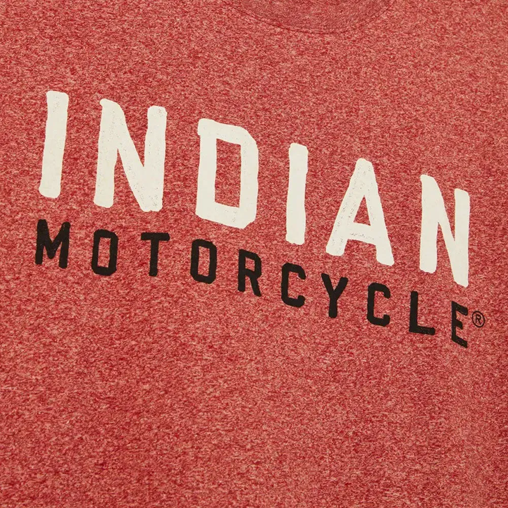 Indian Motorcycle  Mens Watercolor Logo T-Shirt Tee Soft Lightweight Comfy Red