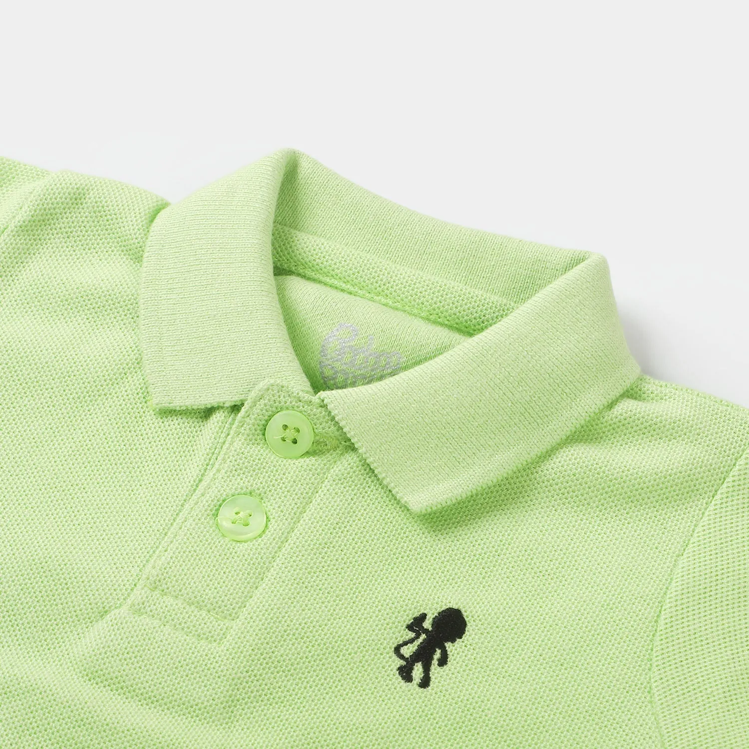 Infant Boys Basic Polo T-Shirt  - Sharp Green