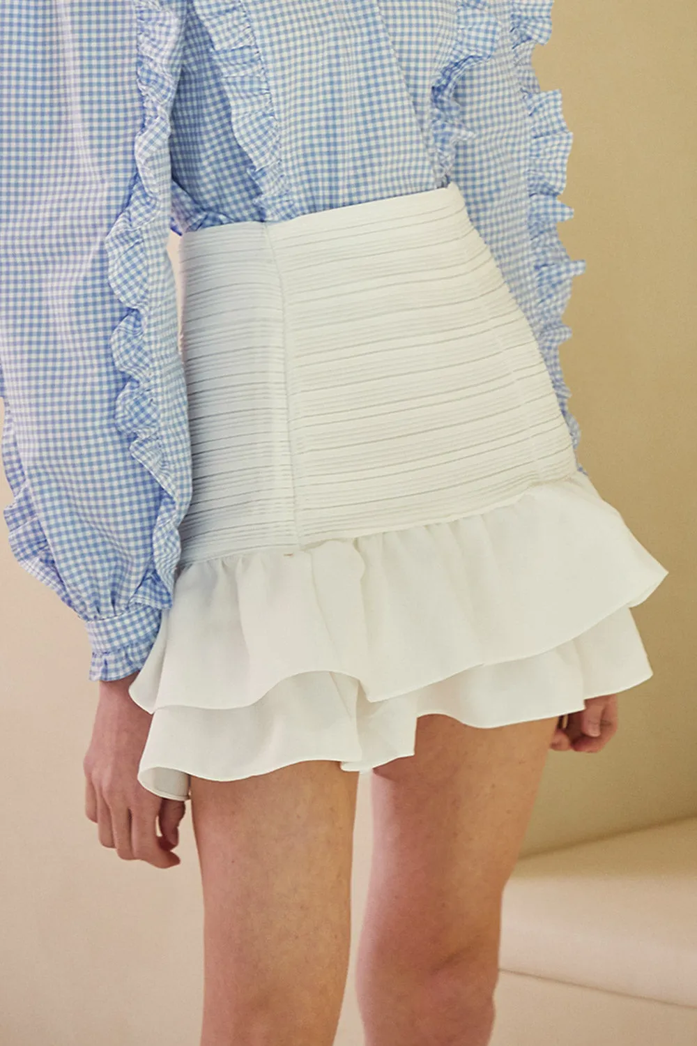 Josephine Tiered Ruffle Hem Skirt