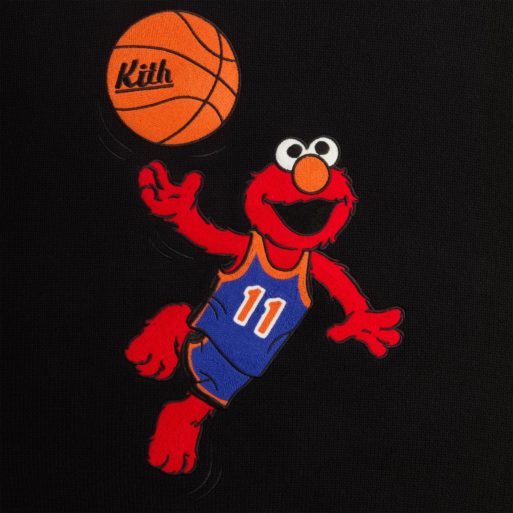 Kith for Sesame Street Elmo Crewneck Sweater - Black