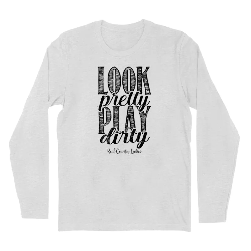 Look Pretty Play Dirty Black Print Hoodies & Long Sleeves