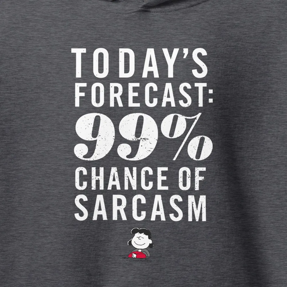 Lucy Chance Of Sarcasm Adult Hoodie