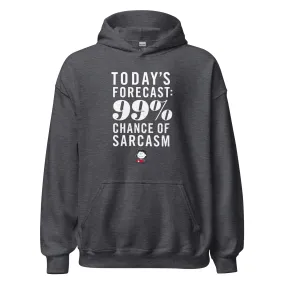 Lucy Chance Of Sarcasm Adult Hoodie