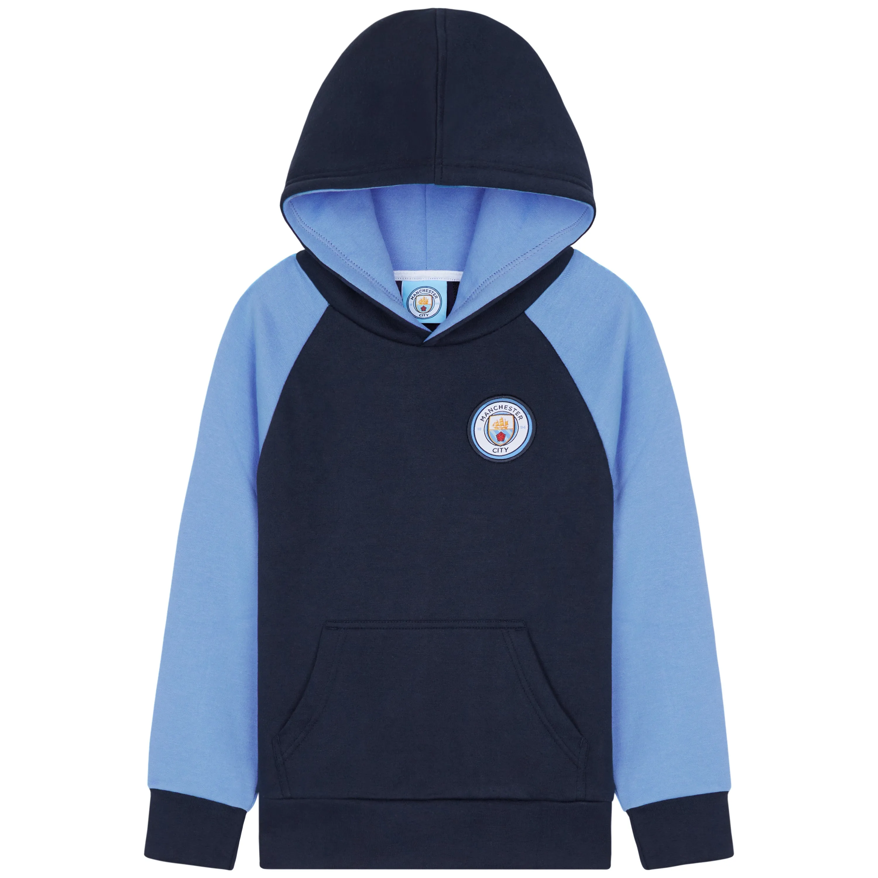 Manchester City F.C. Boys Hoodie with Kangaroo Pocket