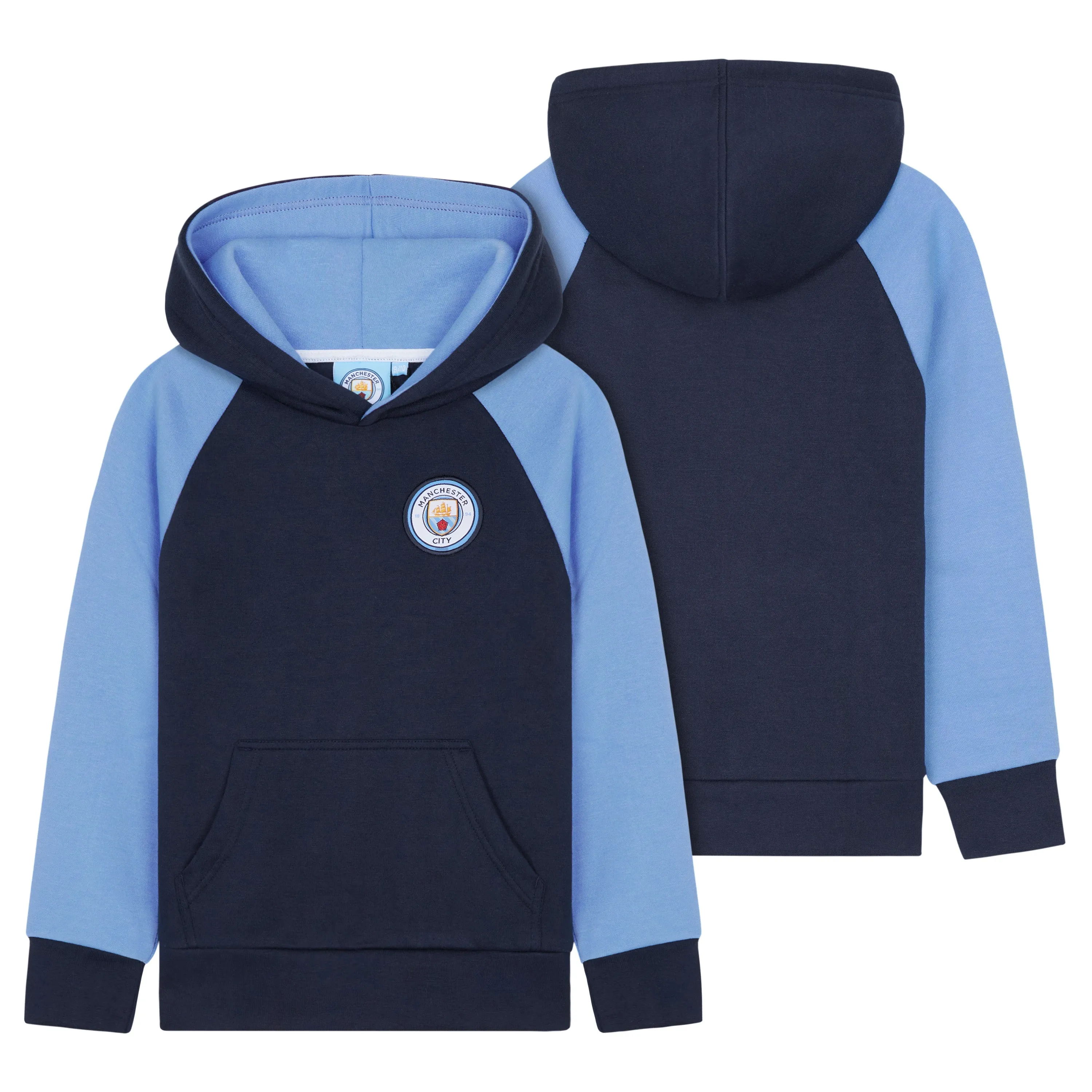 Manchester City F.C. Boys Hoodie with Kangaroo Pocket