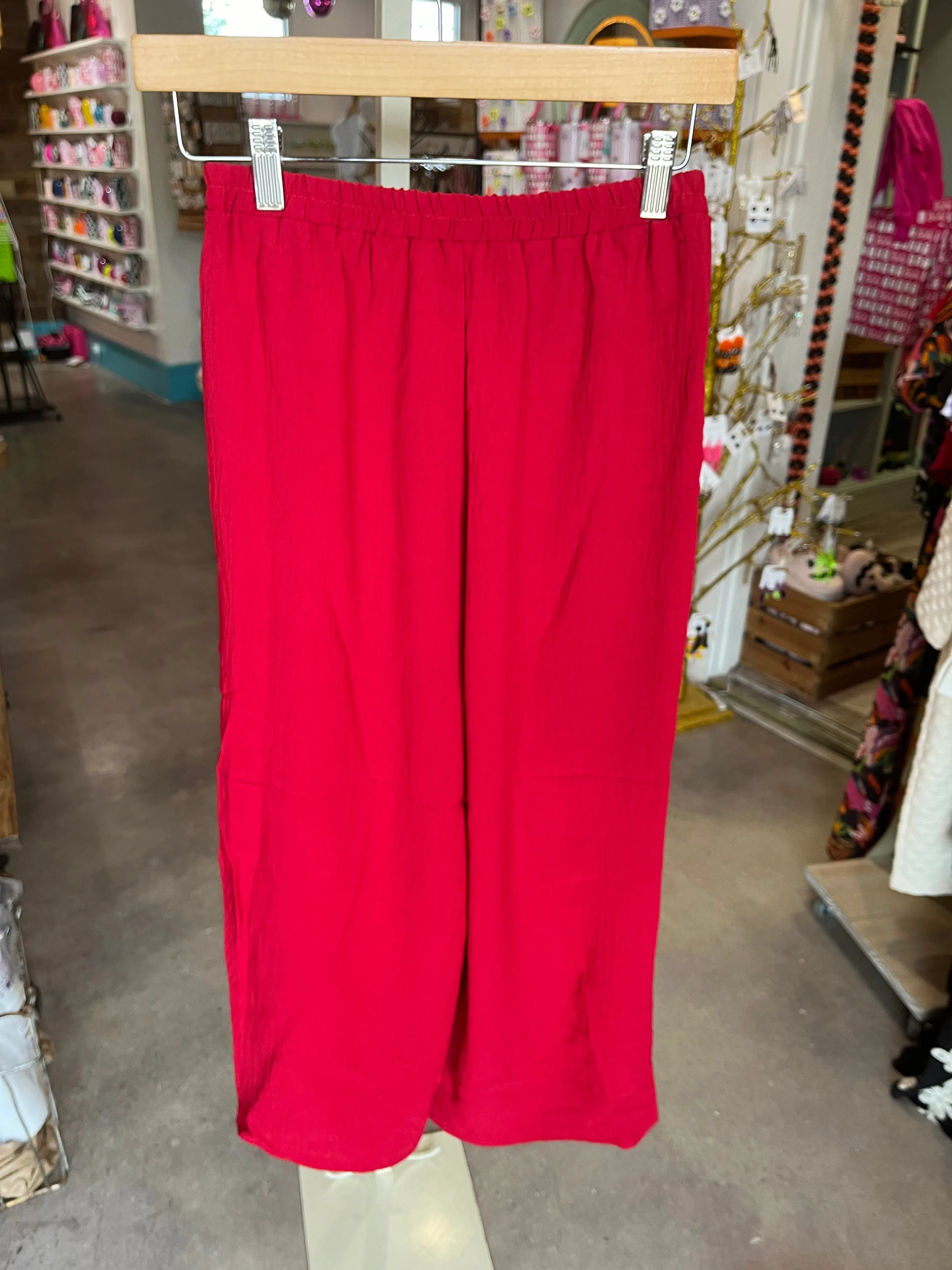 Meet Me in Santorini Crimson Spritz Pants