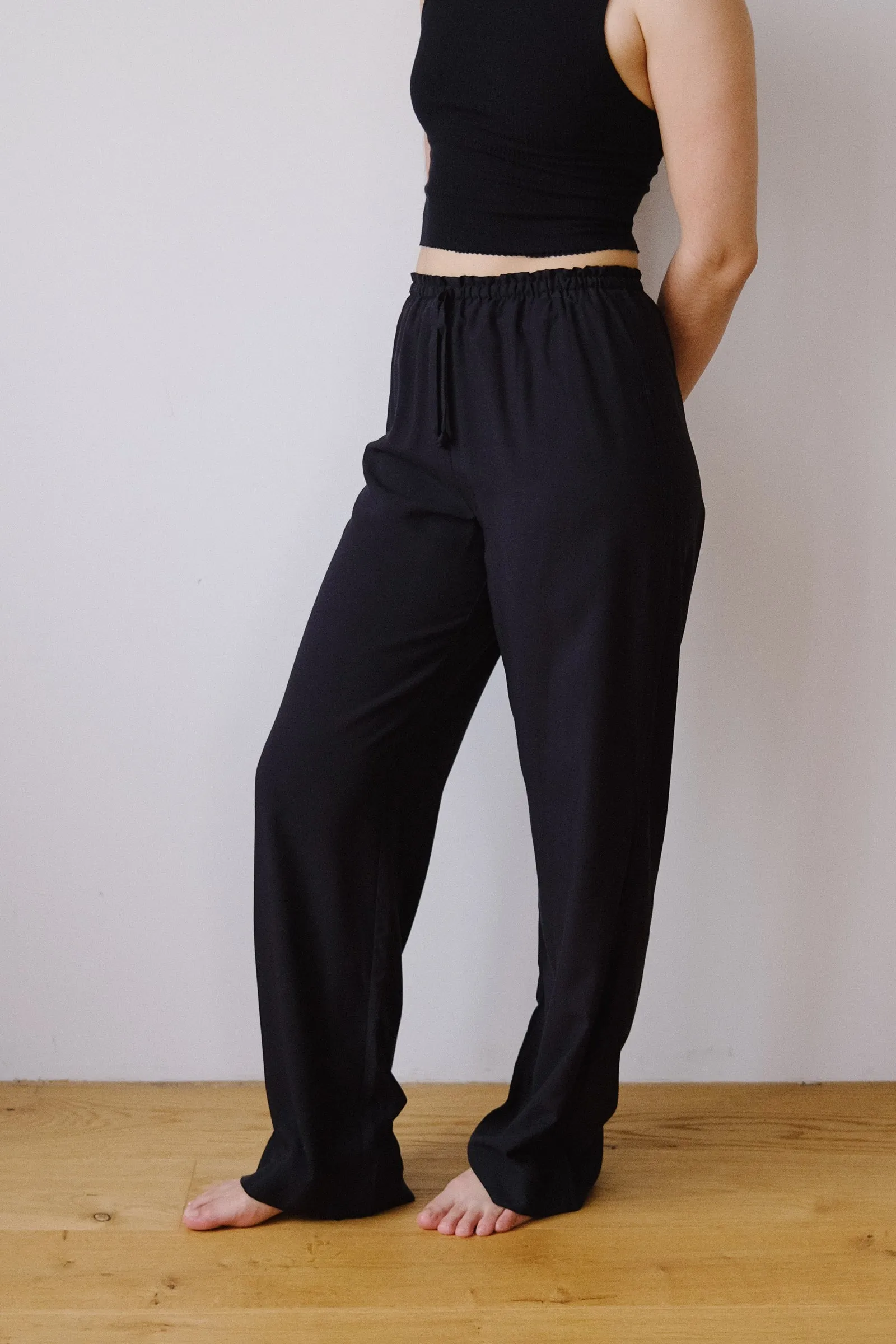 modal pants - pine - black