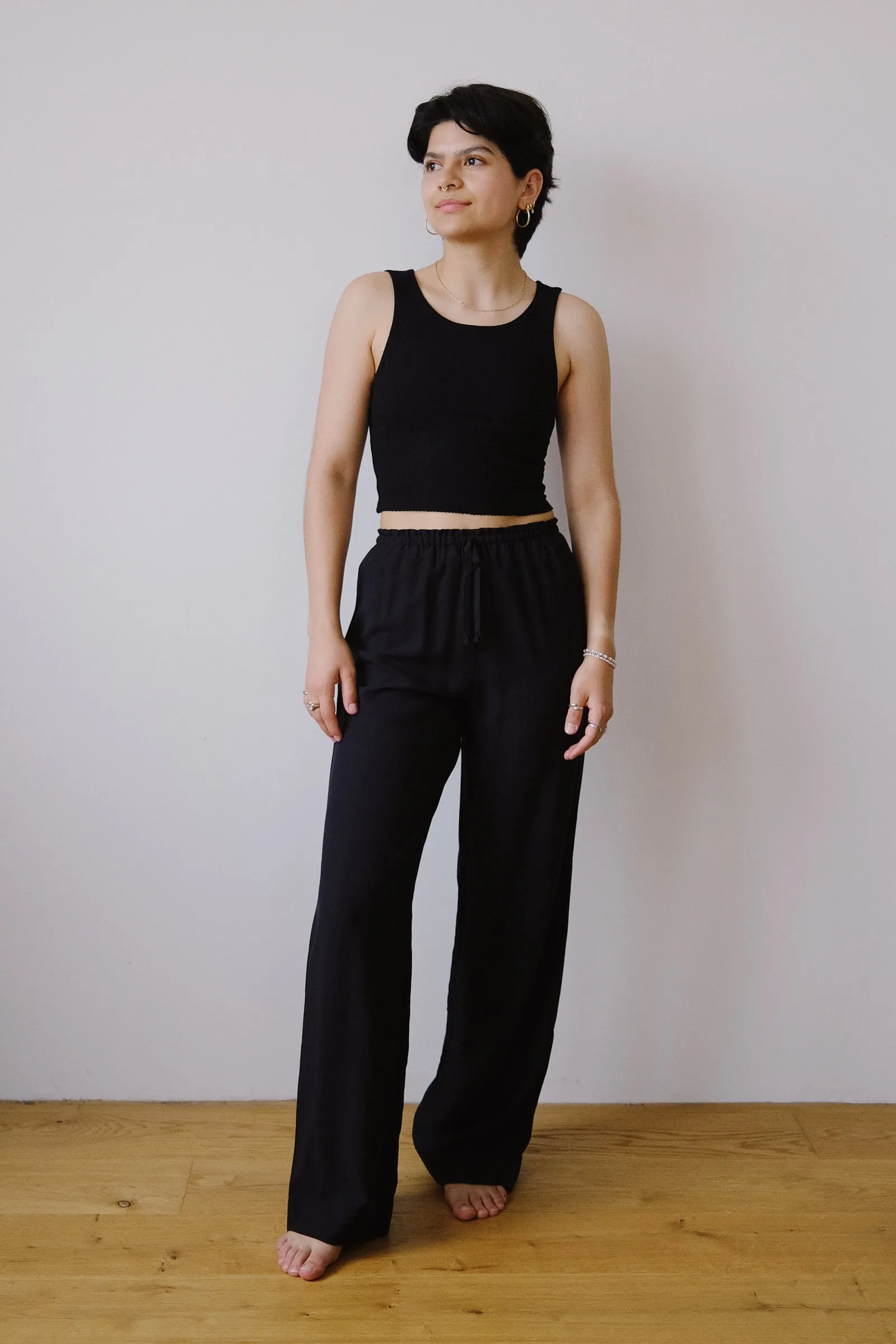 modal pants - pine - black