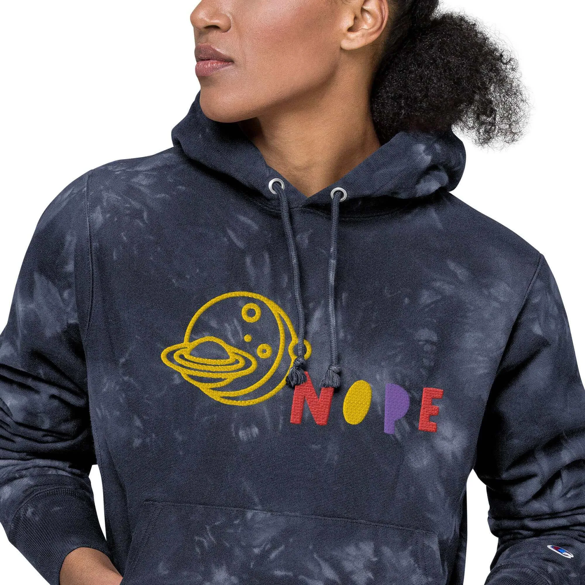 Nowhere2be Nope Champion Tie-Dye Hoodie | Unique & Comfy