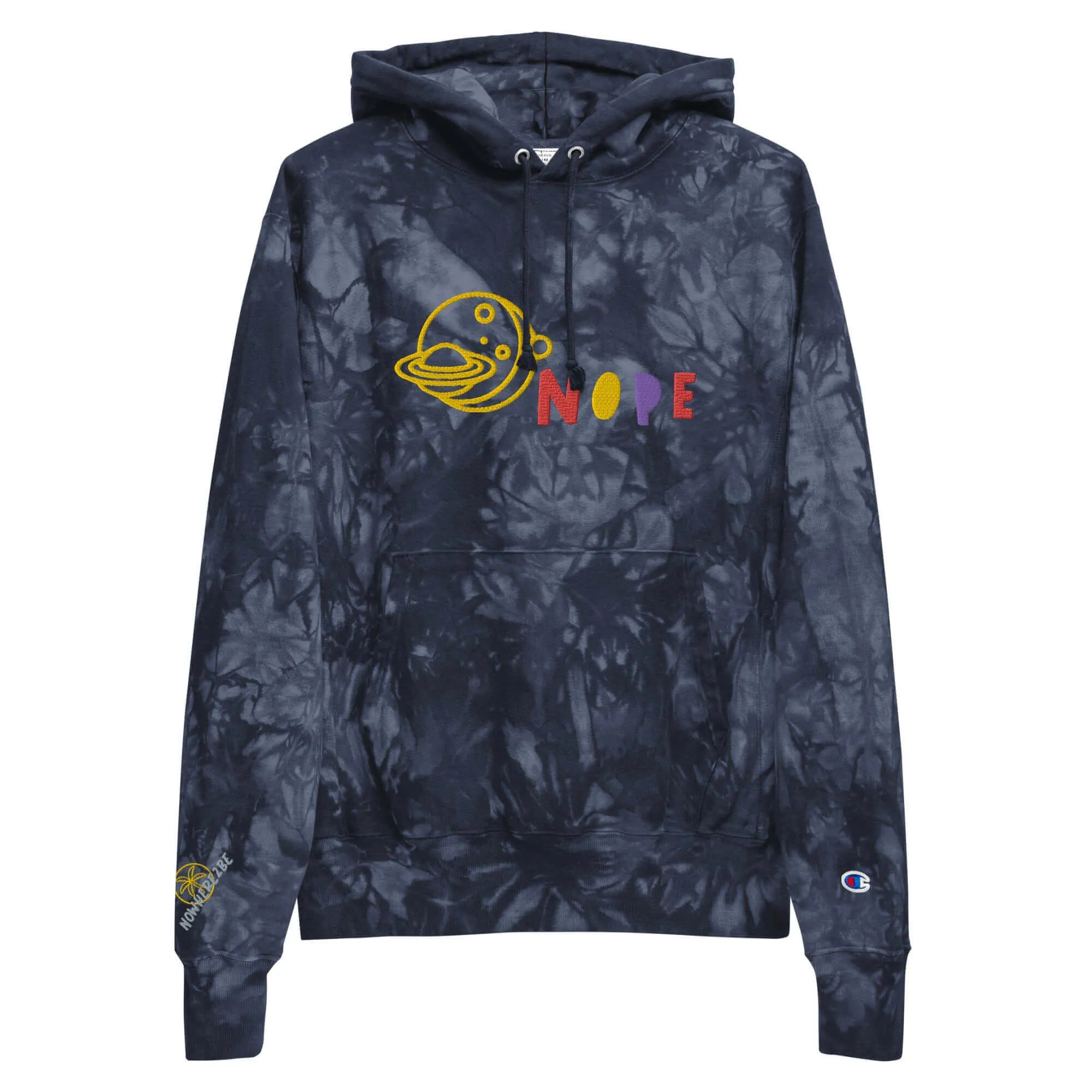 Nowhere2be Nope Champion Tie-Dye Hoodie | Unique & Comfy