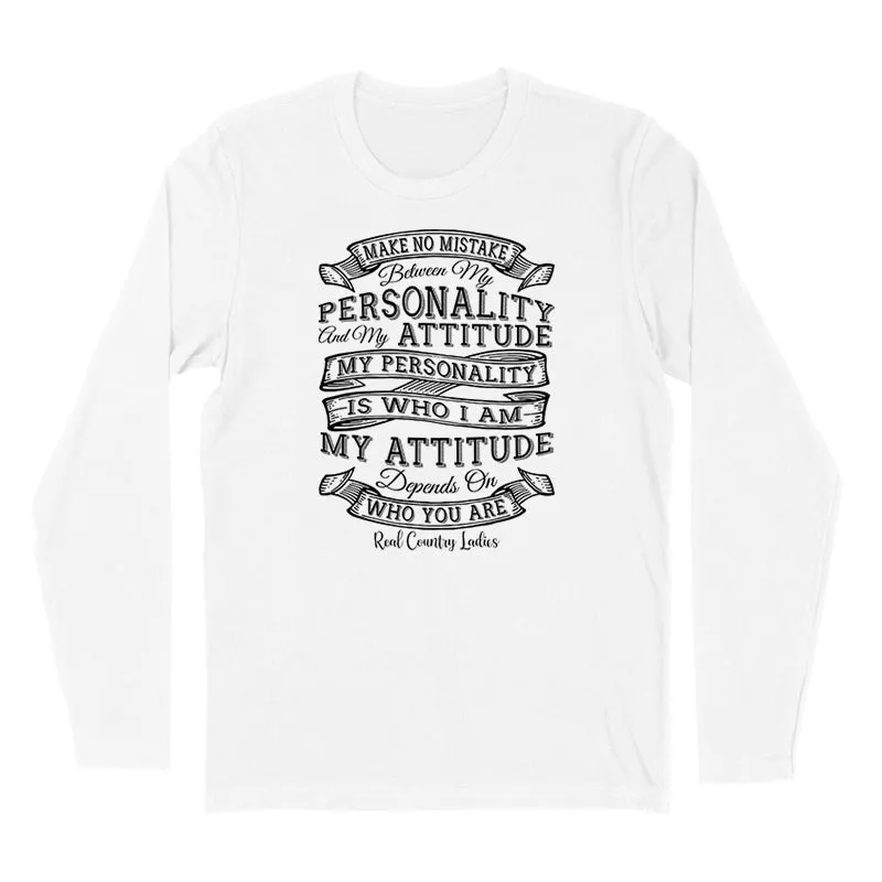 Personality Attitude Black Print Hoodies & Long Sleeves