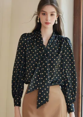 POLKA DOT TIE SHIRT