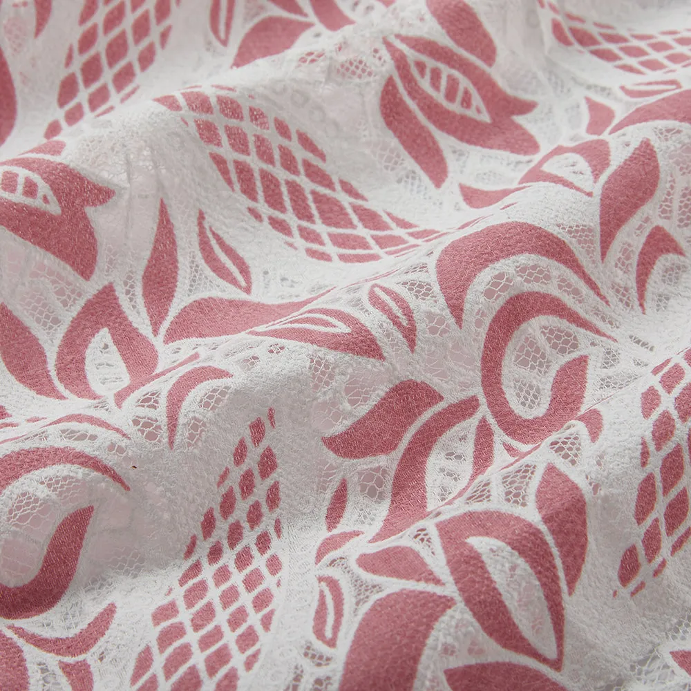 Polyester Flower Pattern Fabric