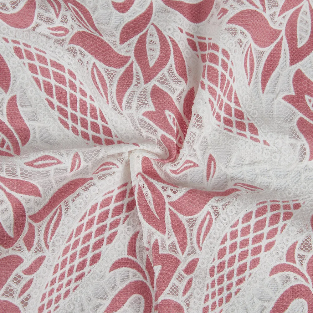 Polyester Flower Pattern Fabric