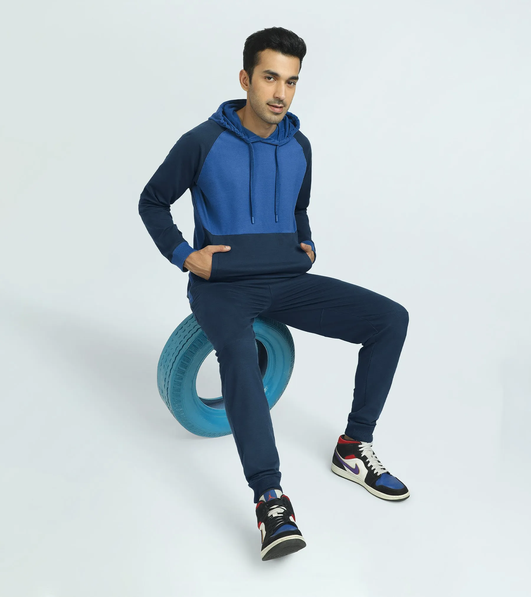 Quest French Terry Cotton Hoodies Atlas Blue