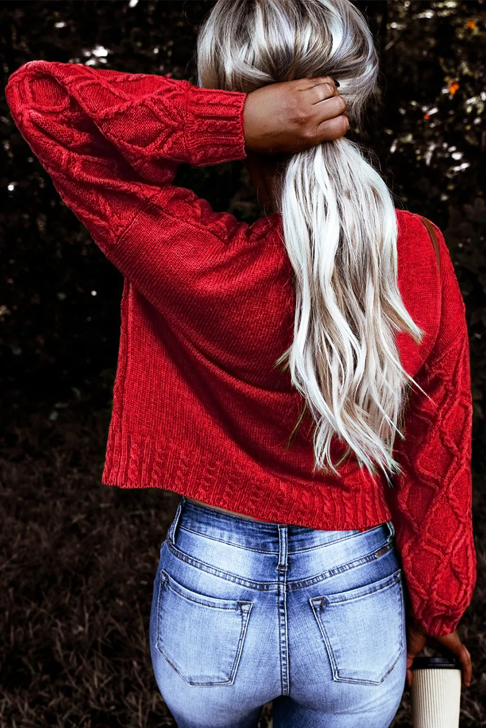 Red Chunky Sweater