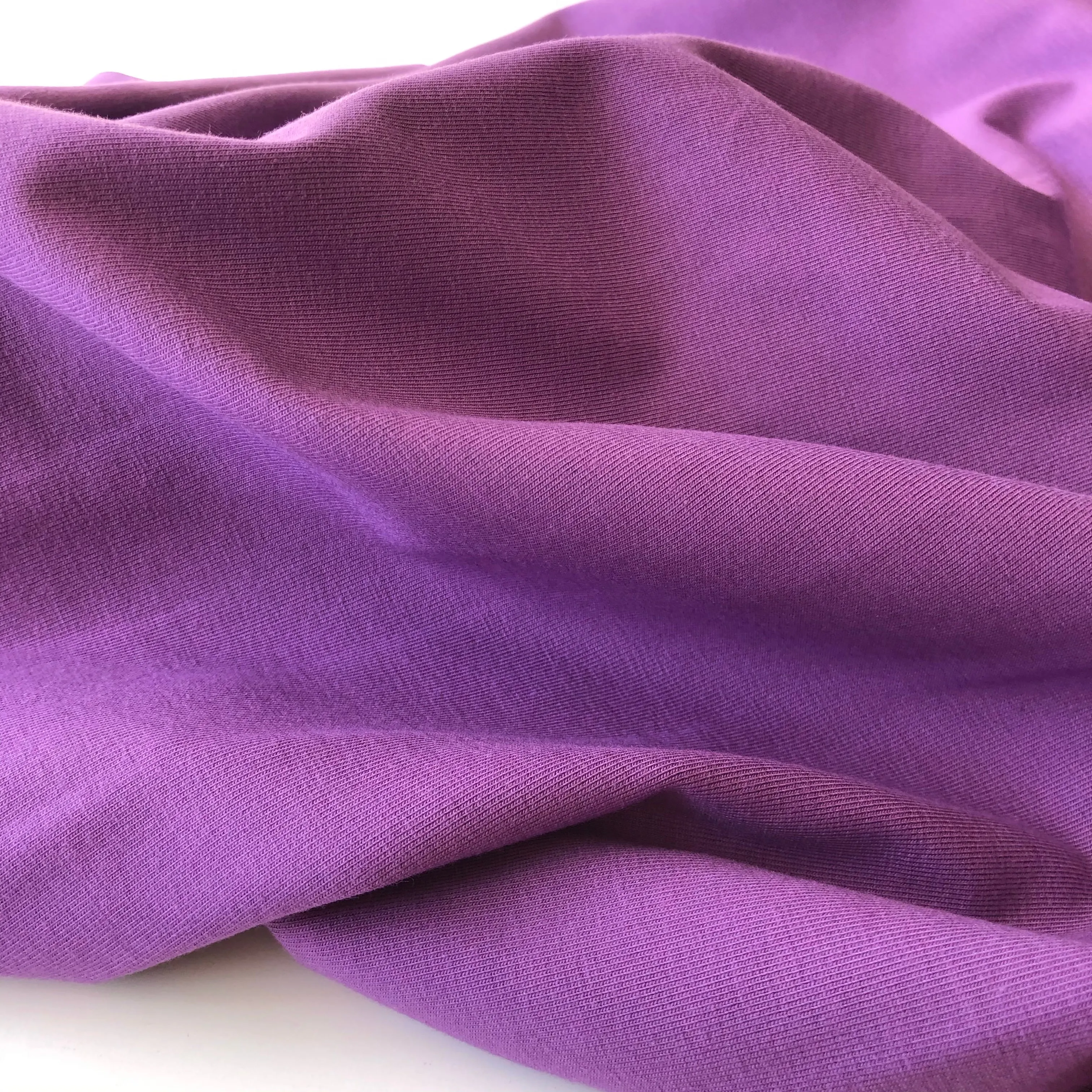 REMNANT 1.32 Metres - Essential Chic Purple Cotton Jersey Fabric