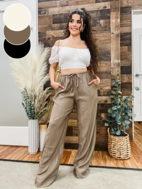 Sara Wide Leg Tie Pants